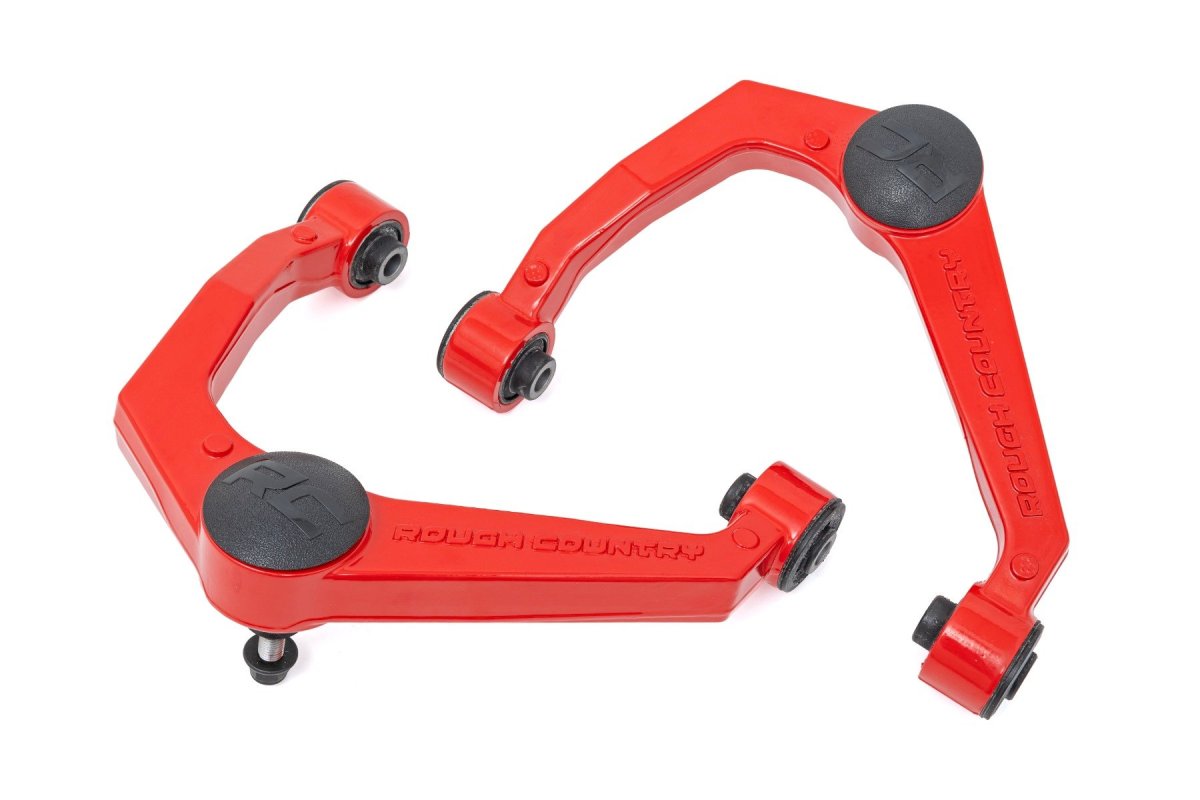 Nissan Frontier Upper Control Arms - Front - Rough Country - Forged - Red - '05-'25